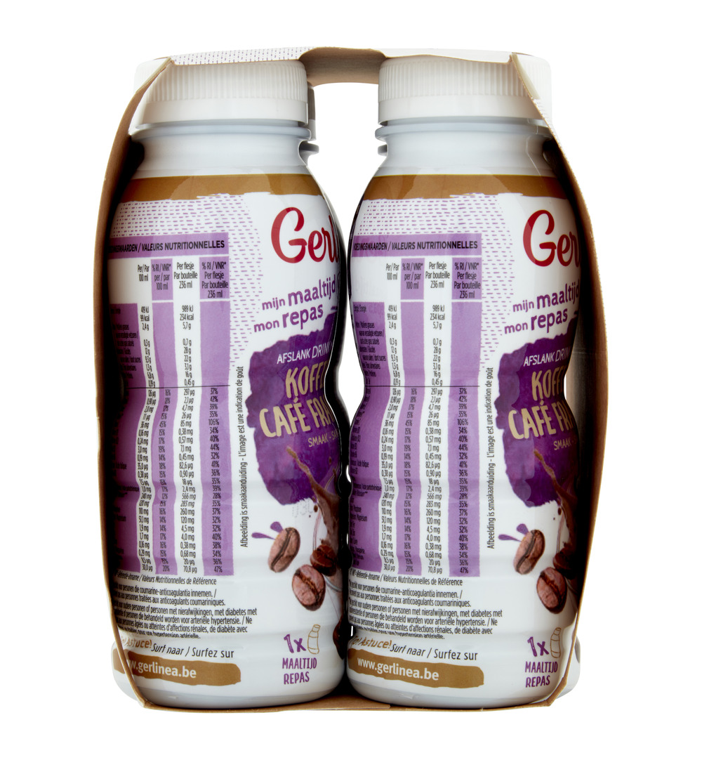 Gerlinéa Afslank Drinkmaaltijd Koffie smaak 4-pack (4 x 236 ml) - image 4