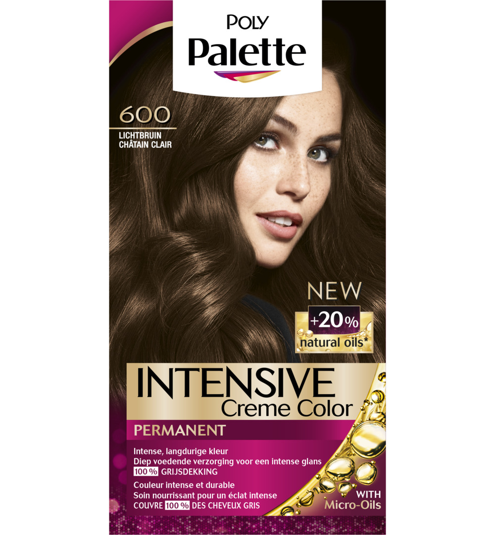 Poly Palette Haarverf - 600 Lichtbruin (1 set)