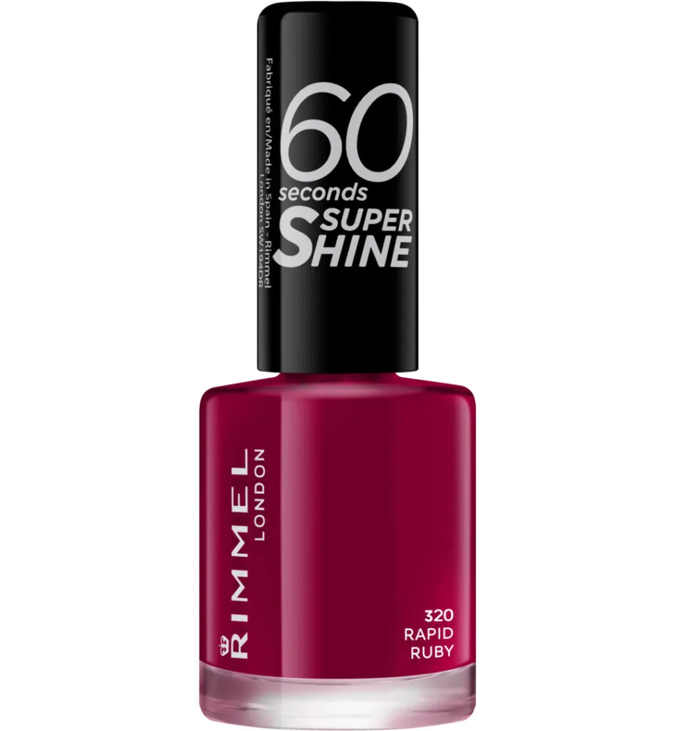 Rimmel London 60sec Supershine nagellak : 320 - Rapid Ruby (E x )