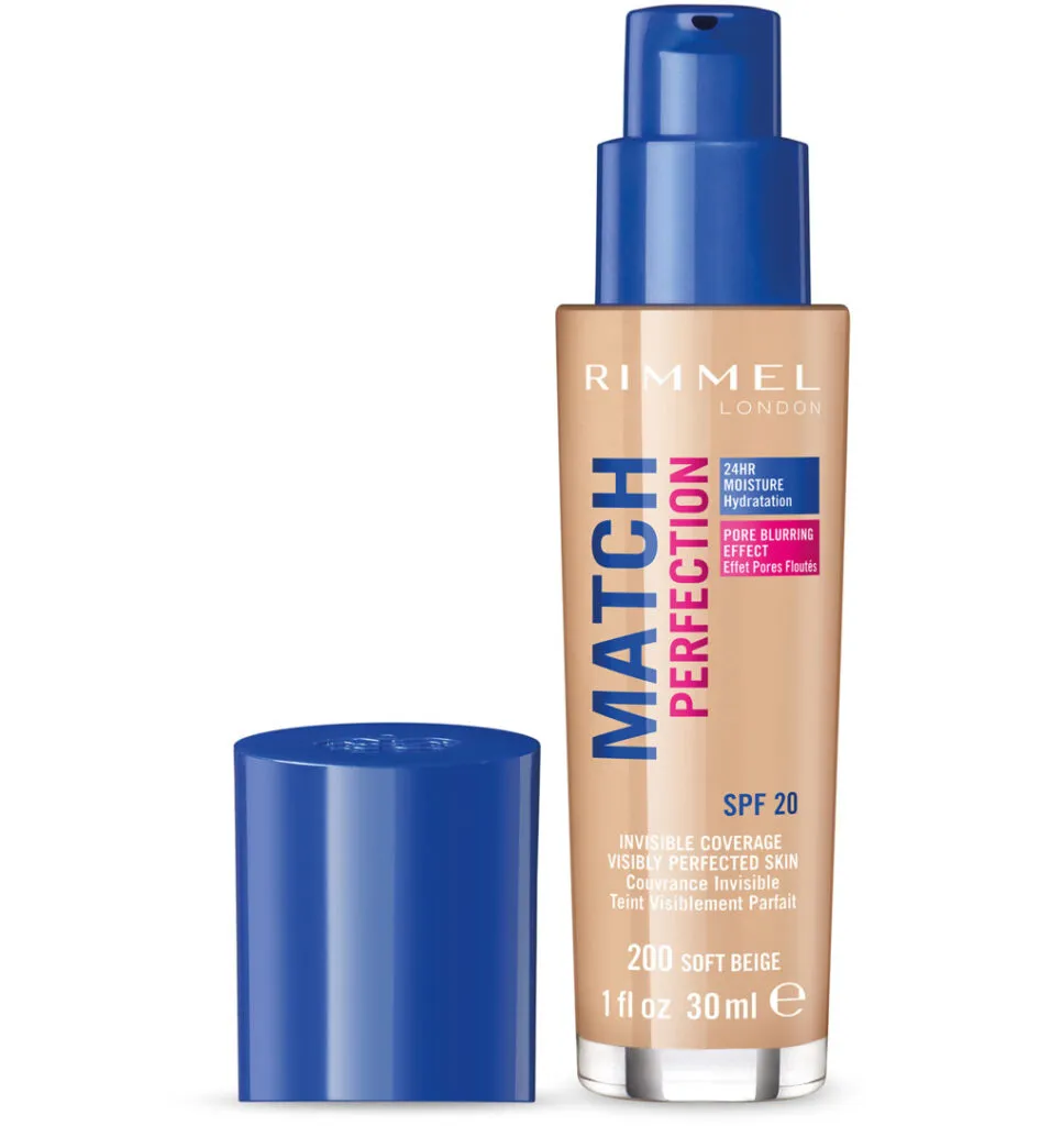 Rimmel London Match Perfection foundation : 200 - Soft Beige (1 stuk)