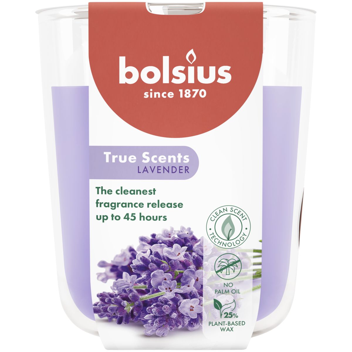 Bolsius Geurglas 97/85 True Scents Lavender (1 stuk)