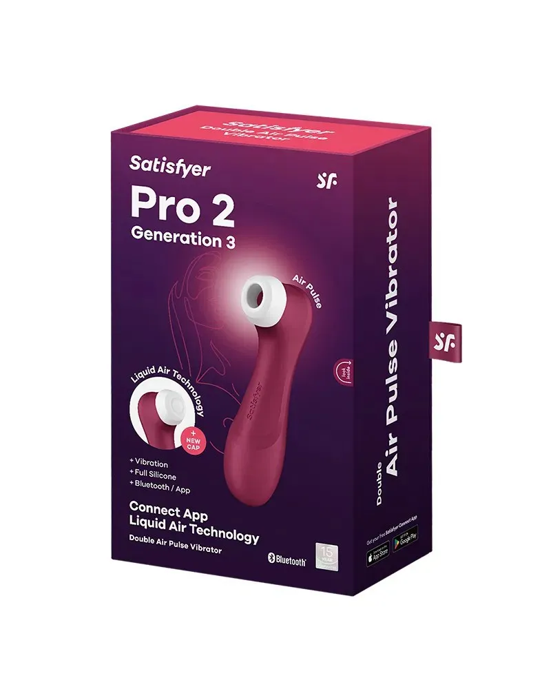 Satisfyer Pro 2 Generation 3 App Controlled - Wijnrood (1 stuk)