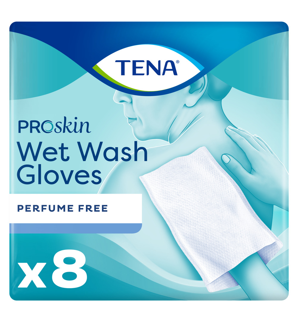 Tena Wet Wash Glove No perfume 8 (8 stuks) - image 2